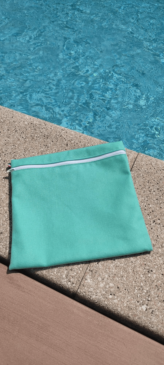 Pochette turquoise 